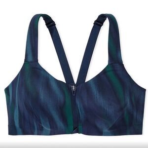 Victoria’s Secret knockout Maximum Support Front Close Sports Bra blue Ripple
